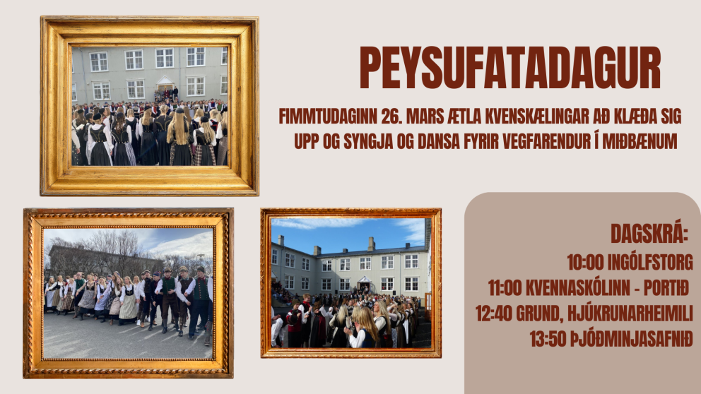 Peysufatadagur 26. mars