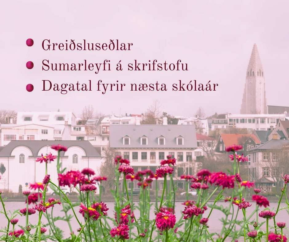Sumarleyfi og upphaf næsta skólaárs