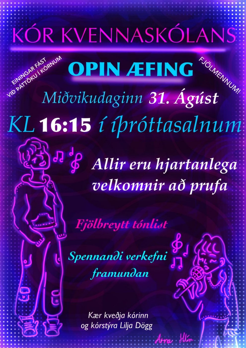 Opin æfing kórsins - Öll velkomin!