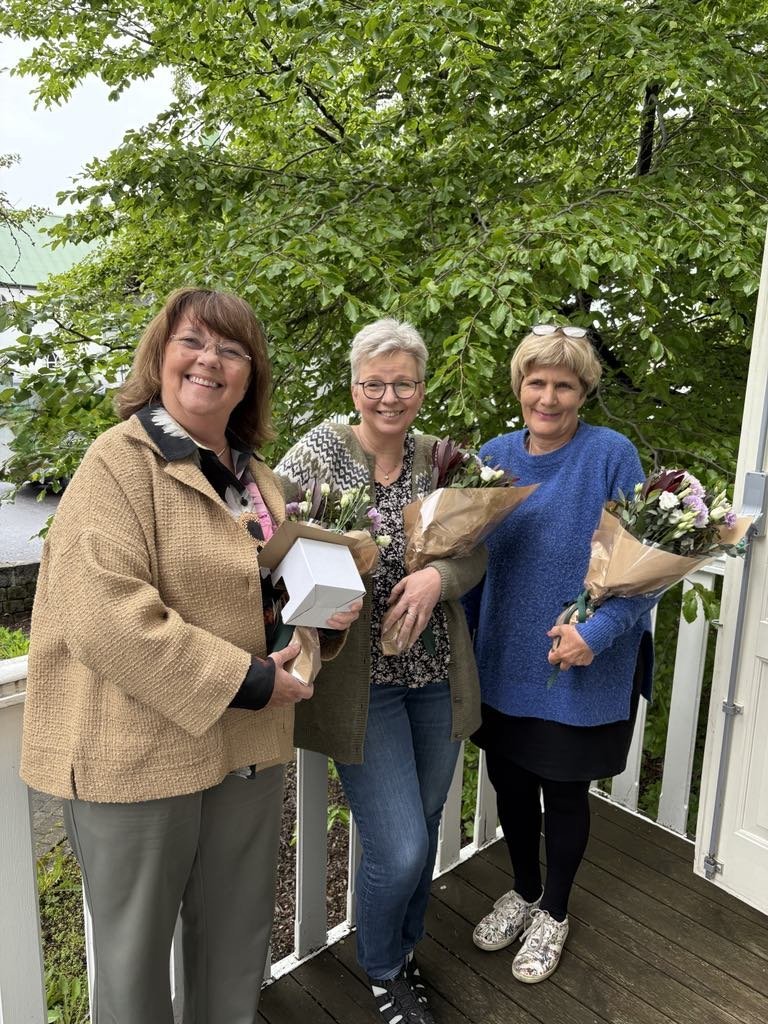 Á myndinni eru f.v. Hildigunnur Gunnarsdóttir, Kristín Marín Siggeirsdóttir og Kristín Hafsteinsdótt…