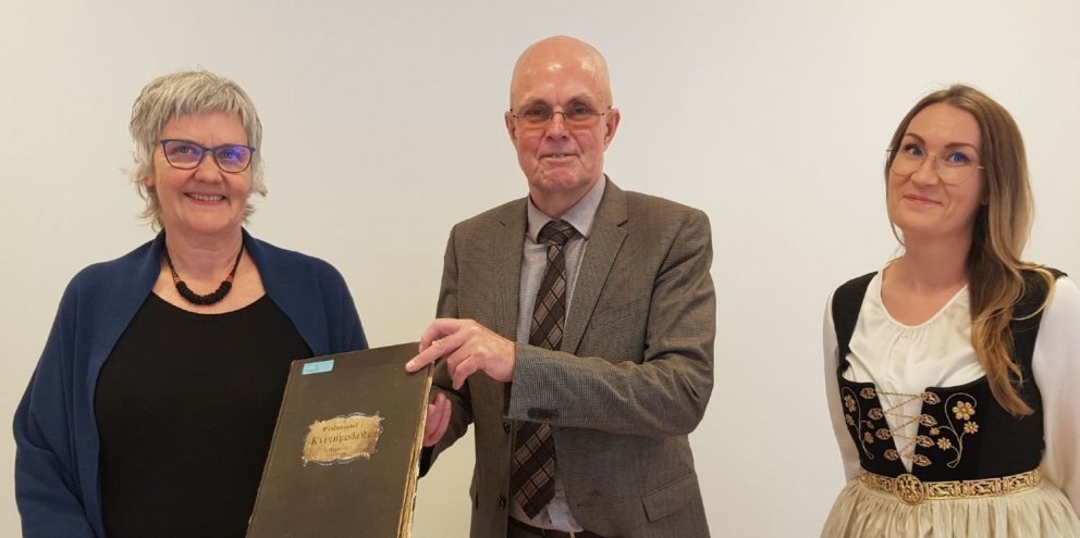 Hrefna Róbertsdóttir, þjóðskjalavörður, Hjalti Jón Sveinsson, skólameistari Kvennaskólans í Reykjaví&hellip;