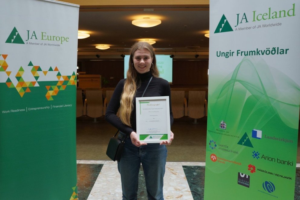 Helga Rún Guðmundsdóttir var einn vinningshafa í frumkvöðlakeppninni í fyrra.