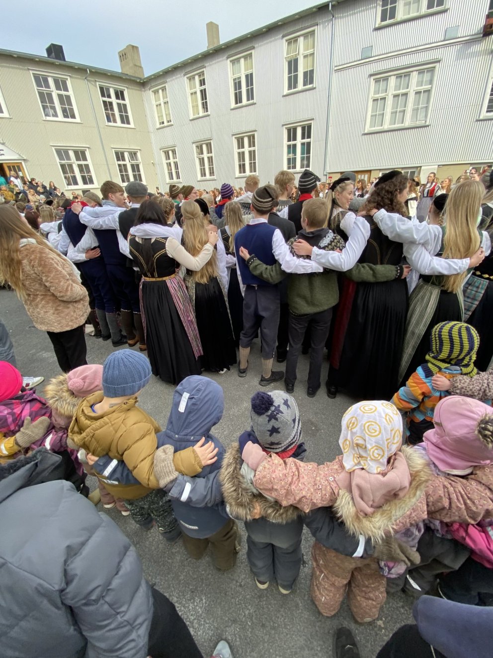 Gestirnir frá Laufásborg vildu að sjálfsögðu vera með!