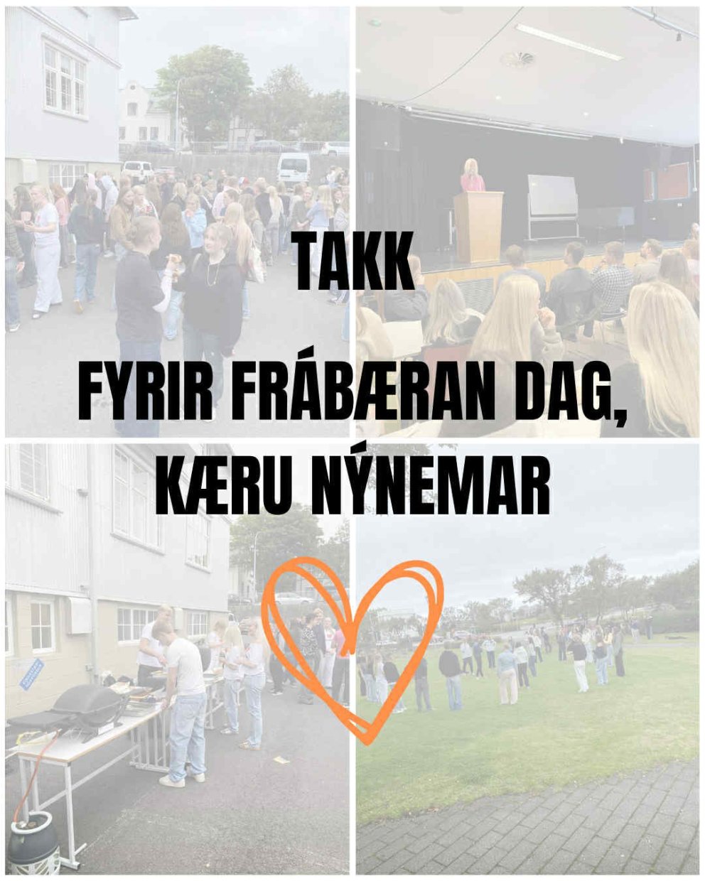 Skólasetning: Móttaka nýnema og fræðsludagskrá