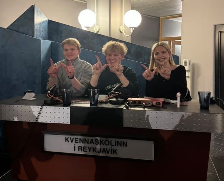 Frá vinstri: Jón Kristján, Árni og Embla María