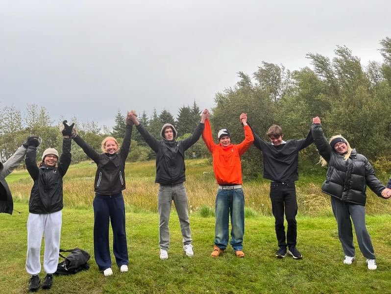 Fjölmenn skólaferð