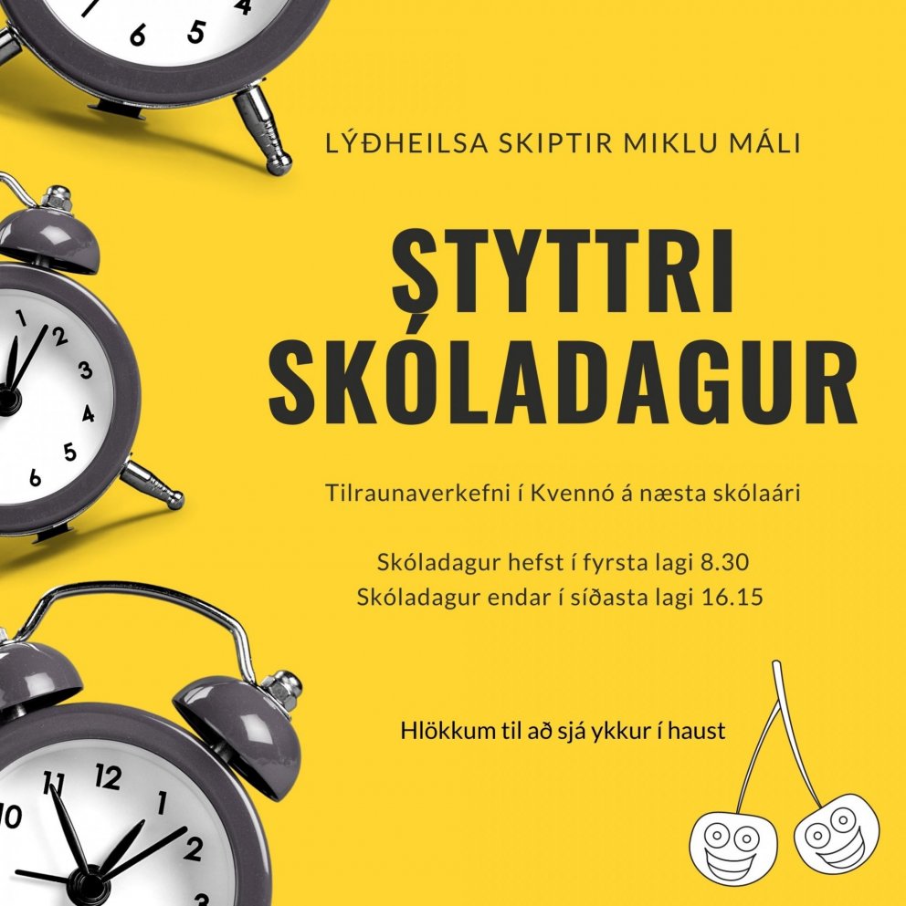 Lýðheilsa og stundaskrá