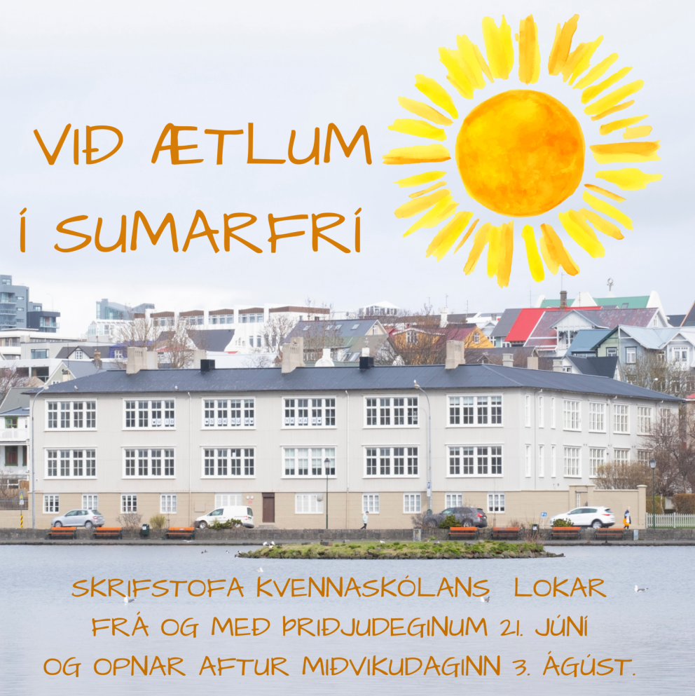 Sumarfrí starfsfólks og næsta skólaár