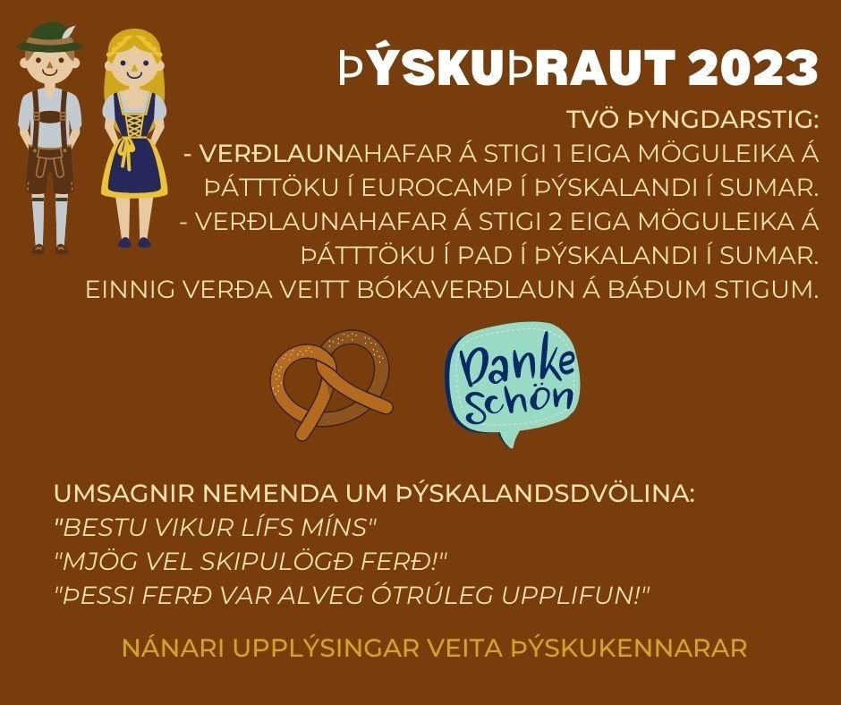 Viltu taka þátt í þýskukeppni?
