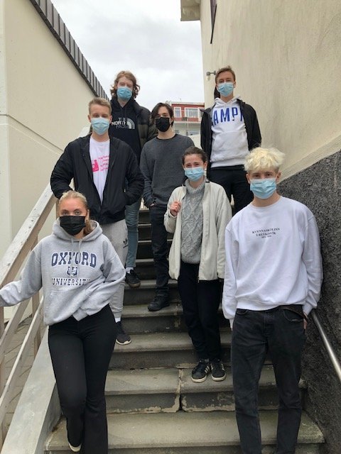 Umhverfisráð Kvennaskólans í Reykjavík skólaárið 2020-2021.