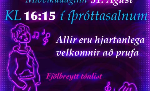 Opin æfing kórsins - Öll velkomin!