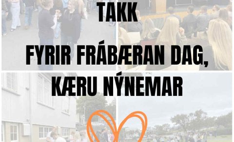 Skólasetning: Móttaka nýnema og fræðsludagskrá