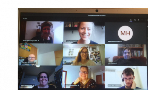 Mynd frá fyrsta þriðjudagsfundi haustannar - haldinn í Teams