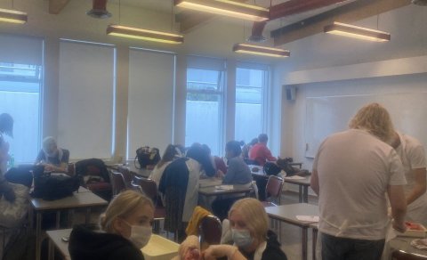 Blóðugt verkefni í líffræðitíma!