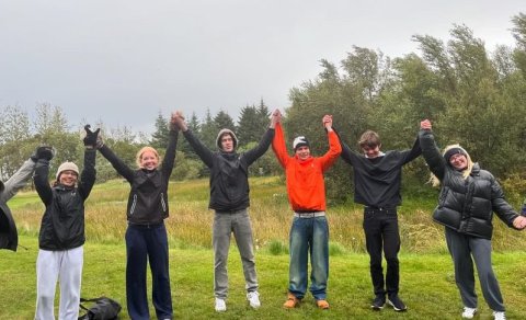 Fjölmenn skólaferð