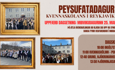 Breytt dagsetning: Peysufatadagur 25. mars