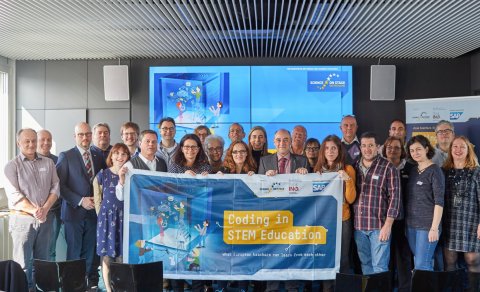 Mynd frá samstarfsverkefni Science on Stage
/ ljósm. Florian Schulte