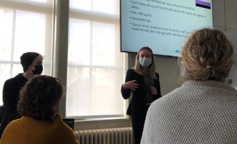 Hinsegin félag Kvennó með mikilvægt erindi á kennarafundi