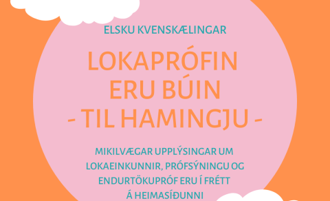 Einkunnir og prófsýning