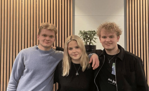 Frá vinstri: Jón Kristján Sigurðarson, Embla María Möller Atladóttir og Árni Jónsson