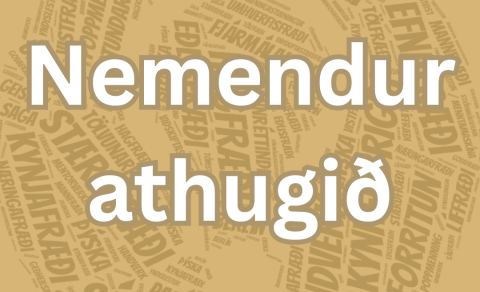 Valáfangar fyrir næsta skólaár