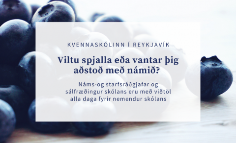 Viltu spjalla eða vantar þig aðstoð með námið?
